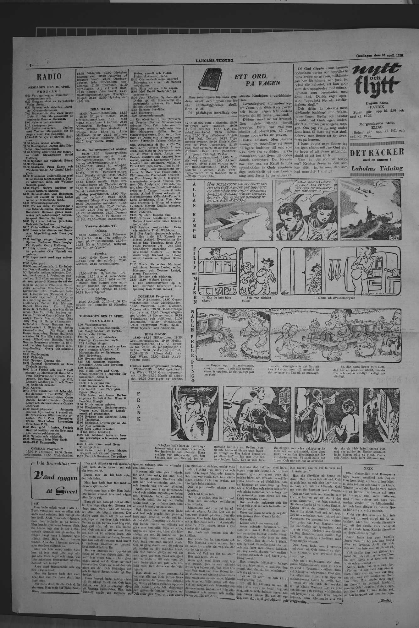 Laholms Tidning Onsdag 16 april 1958, sida 6