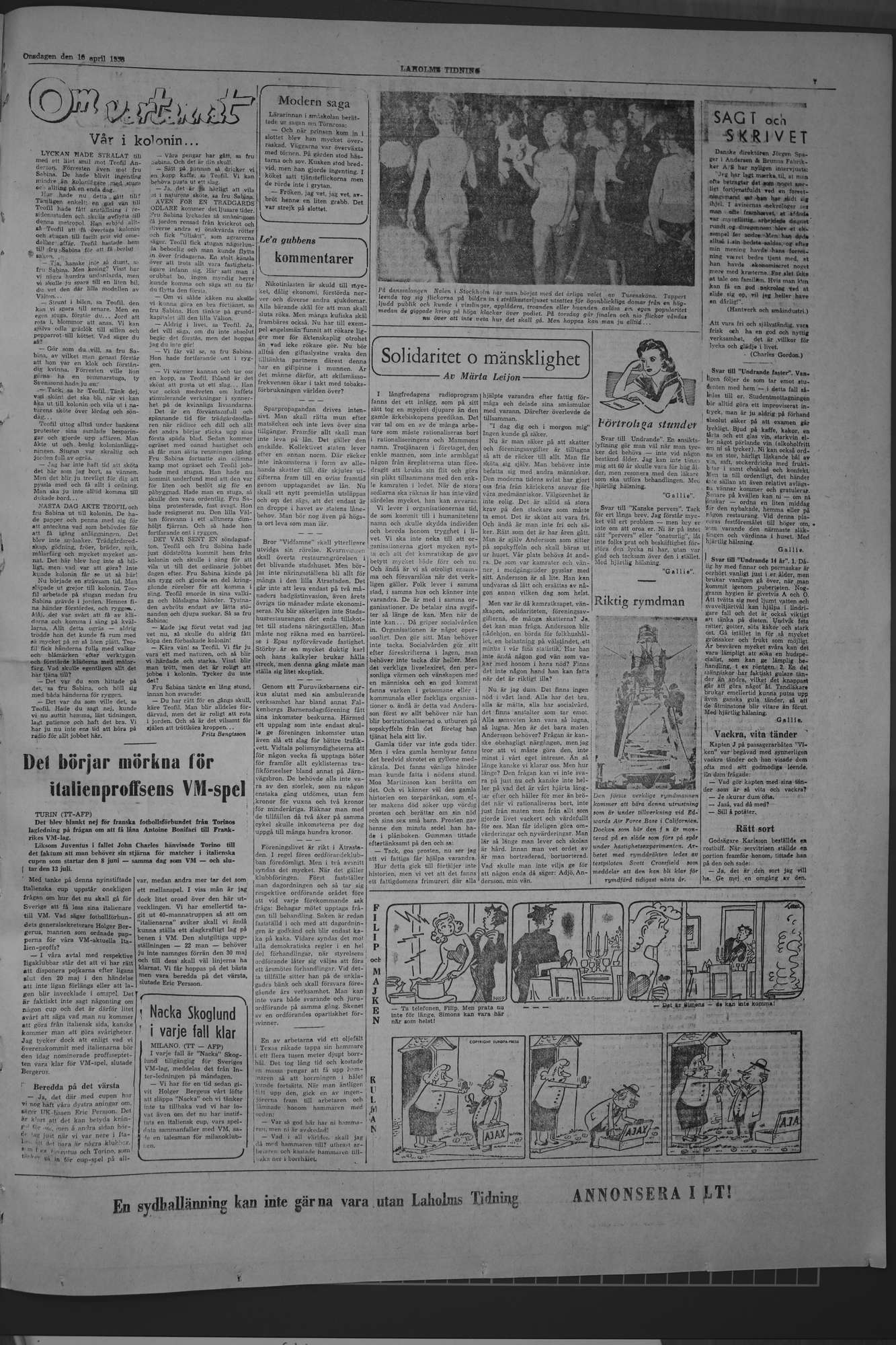 Laholms Tidning Onsdag 16 april 1958, sida 7