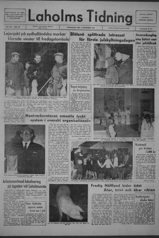 Förstasidan, Måndag 6 december 1965