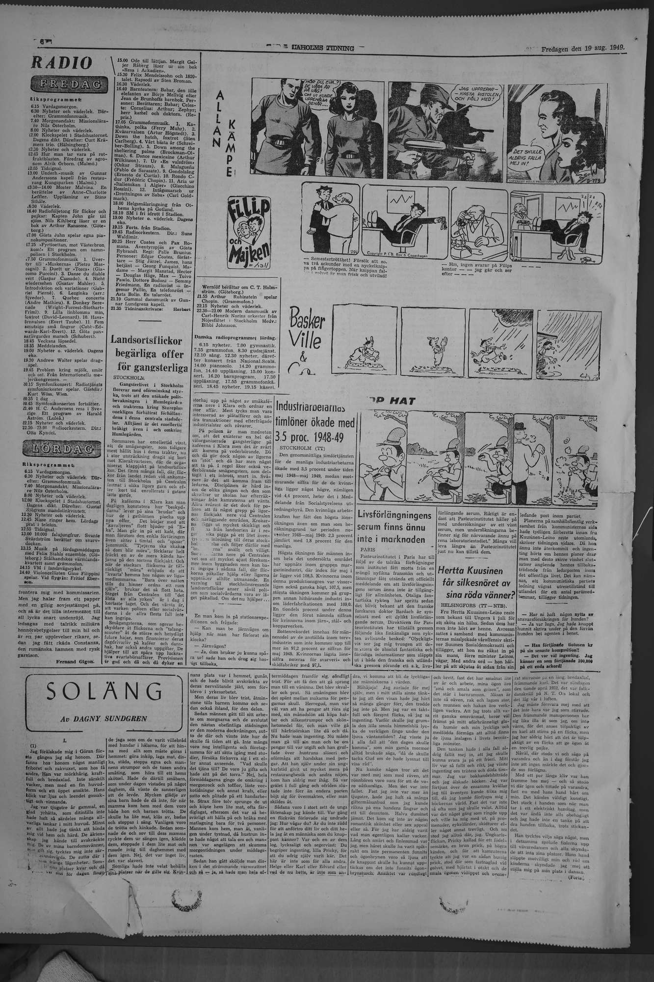 Laholms Tidning Fredag 19 augusti 1949, sida 8