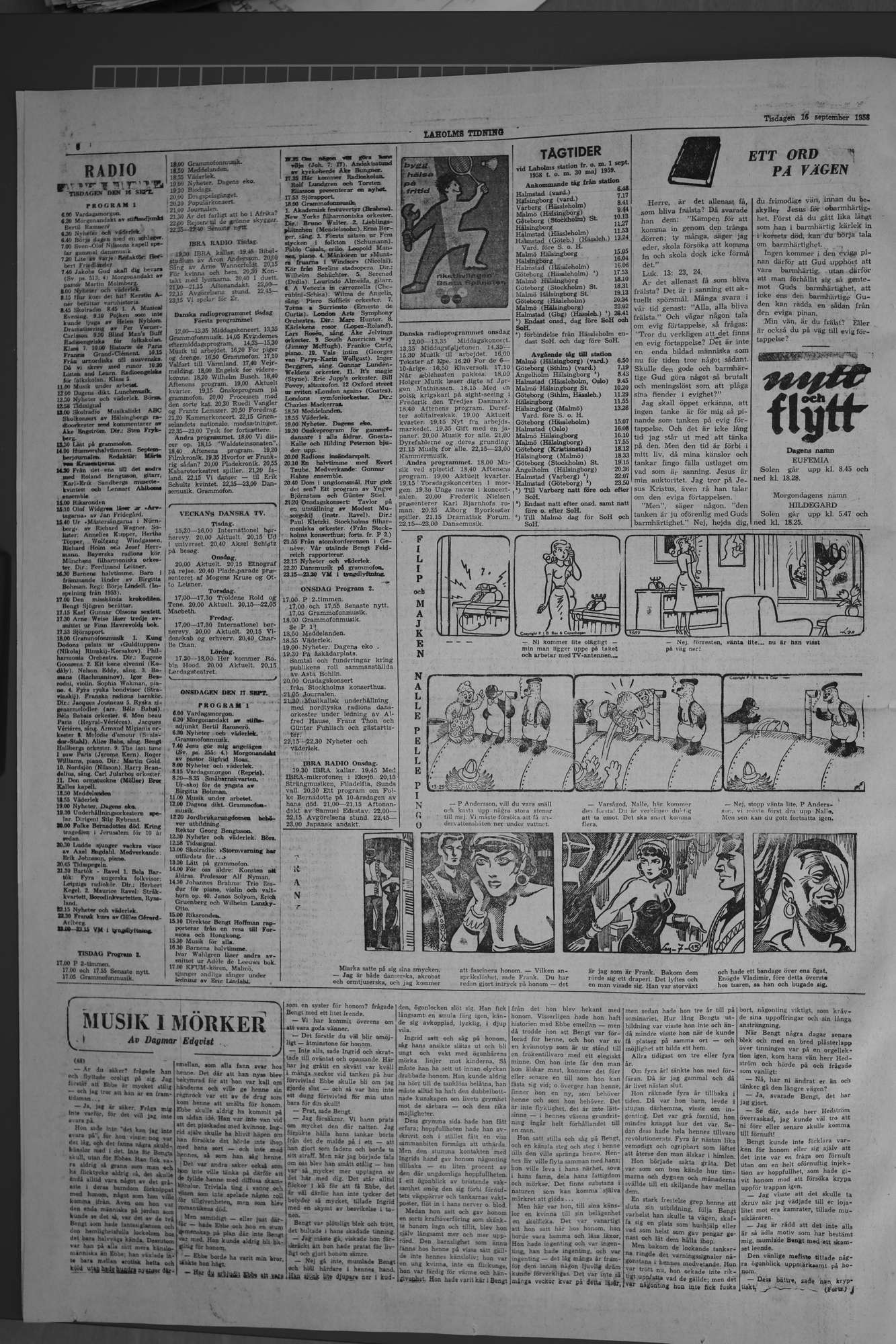 Laholms Tidning Tisdag 16 september 1958, sida 6