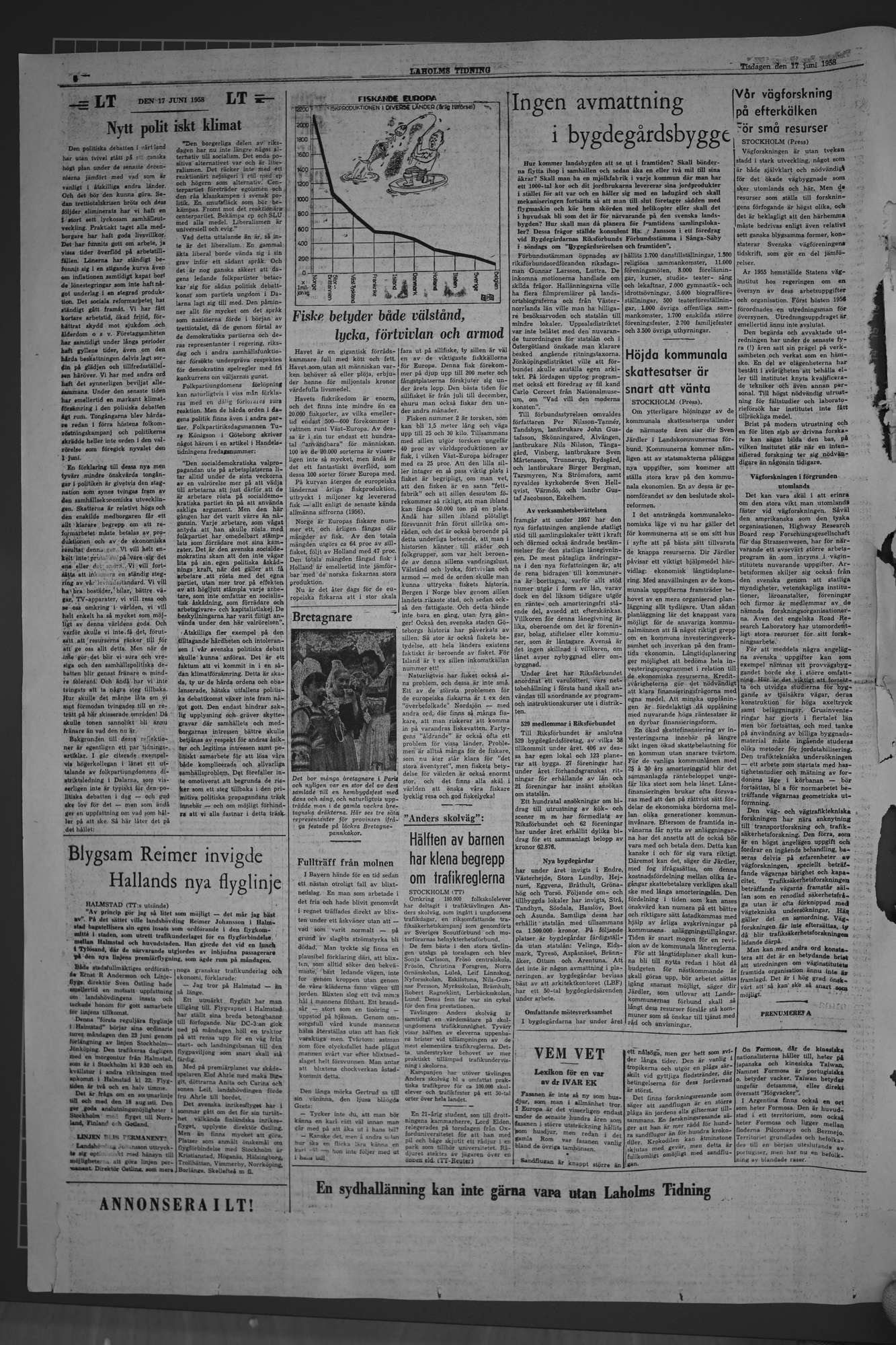 Laholms Tidning Tisdag 17 juni 1958, sida 4