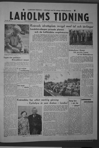 Förstasidan, Måndag 18 augusti 1958