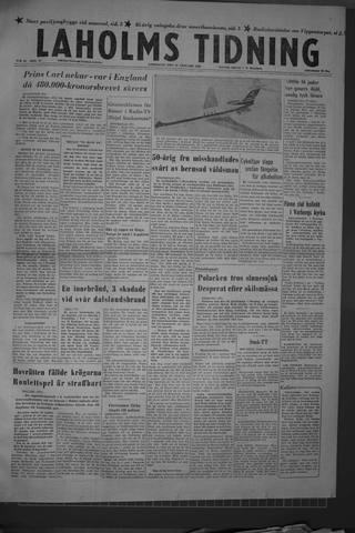 Förstasidan, Lördag 18 januari 1958