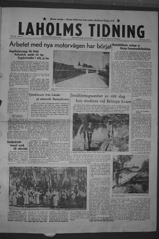 Förstasidan, Onsdag 18 juni 1958