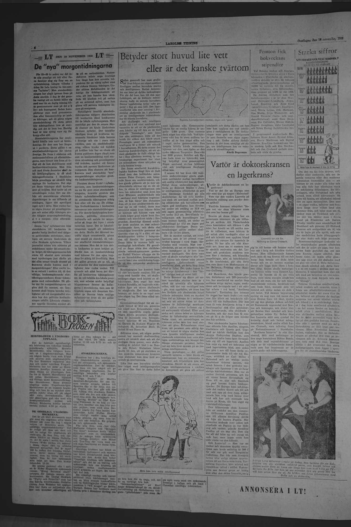 Laholms Tidning Onsdag 19 november 1958, sida 4