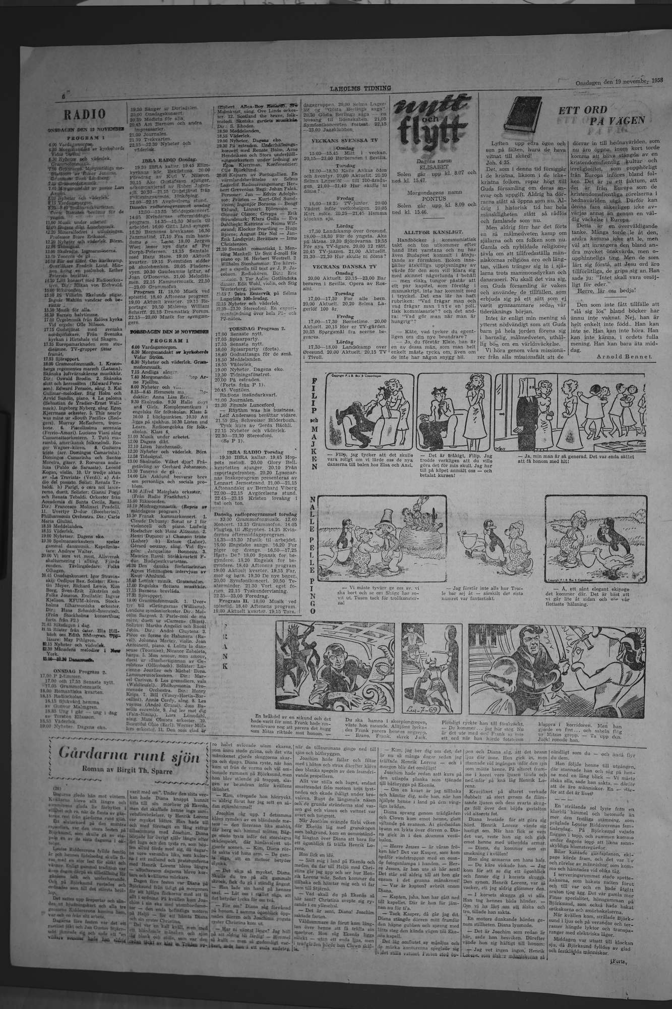 Laholms Tidning Onsdag 19 november 1958, sida 6