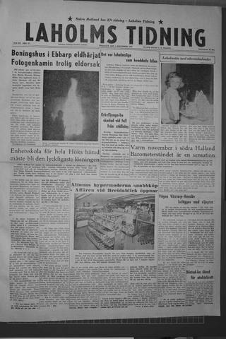 Förstasidan, Tisdag 2 december 1958