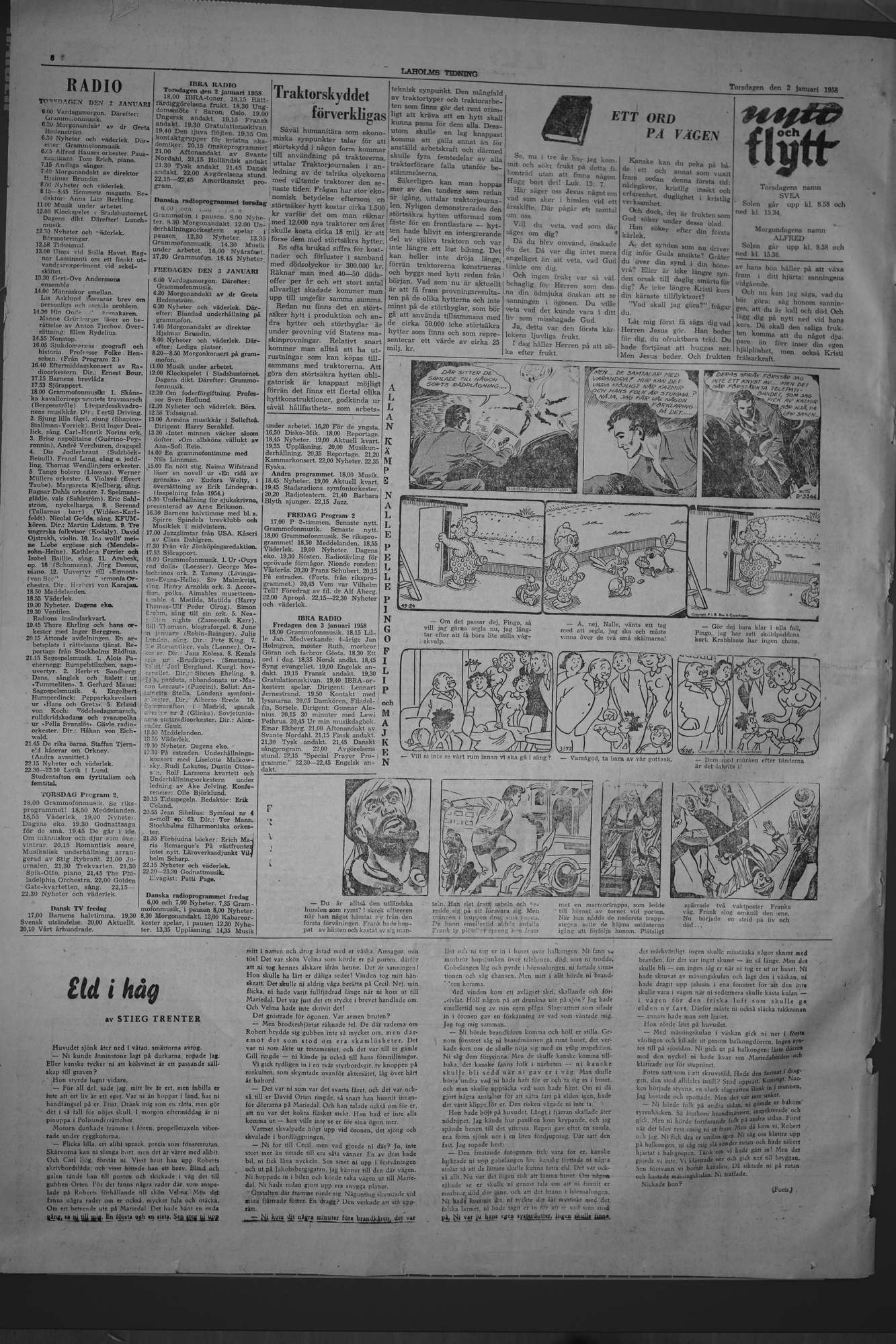 Laholms Tidning Torsdag 2 januari 1958, sida 6