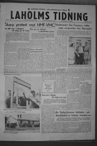 Förstasidan, Onsdag 2 juli 1958