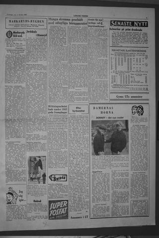 Förstasidan, Torsdag 2 oktober 1958