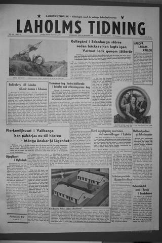 Förstasidan, Onsdag 20 augusti 1958