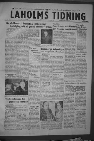 Förstasidan, Måndag 20 januari 1958