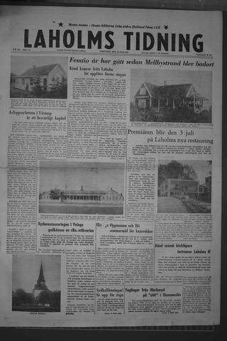 Förstasidan, Fredag 20 juni 1958