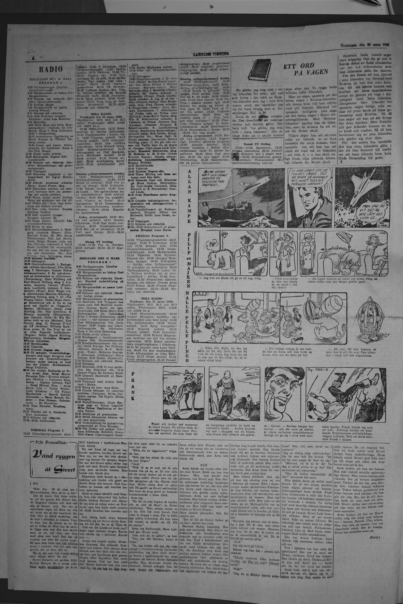 Laholms Tidning Torsdag 20 mars 1958, sida 4