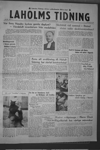 Förstasidan, Torsdag 20 november 1958
