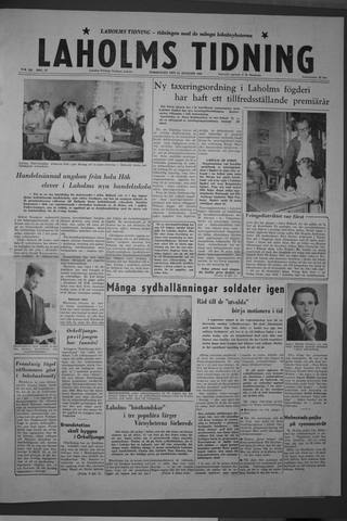 Förstasidan, Torsdag 21 augusti 1958