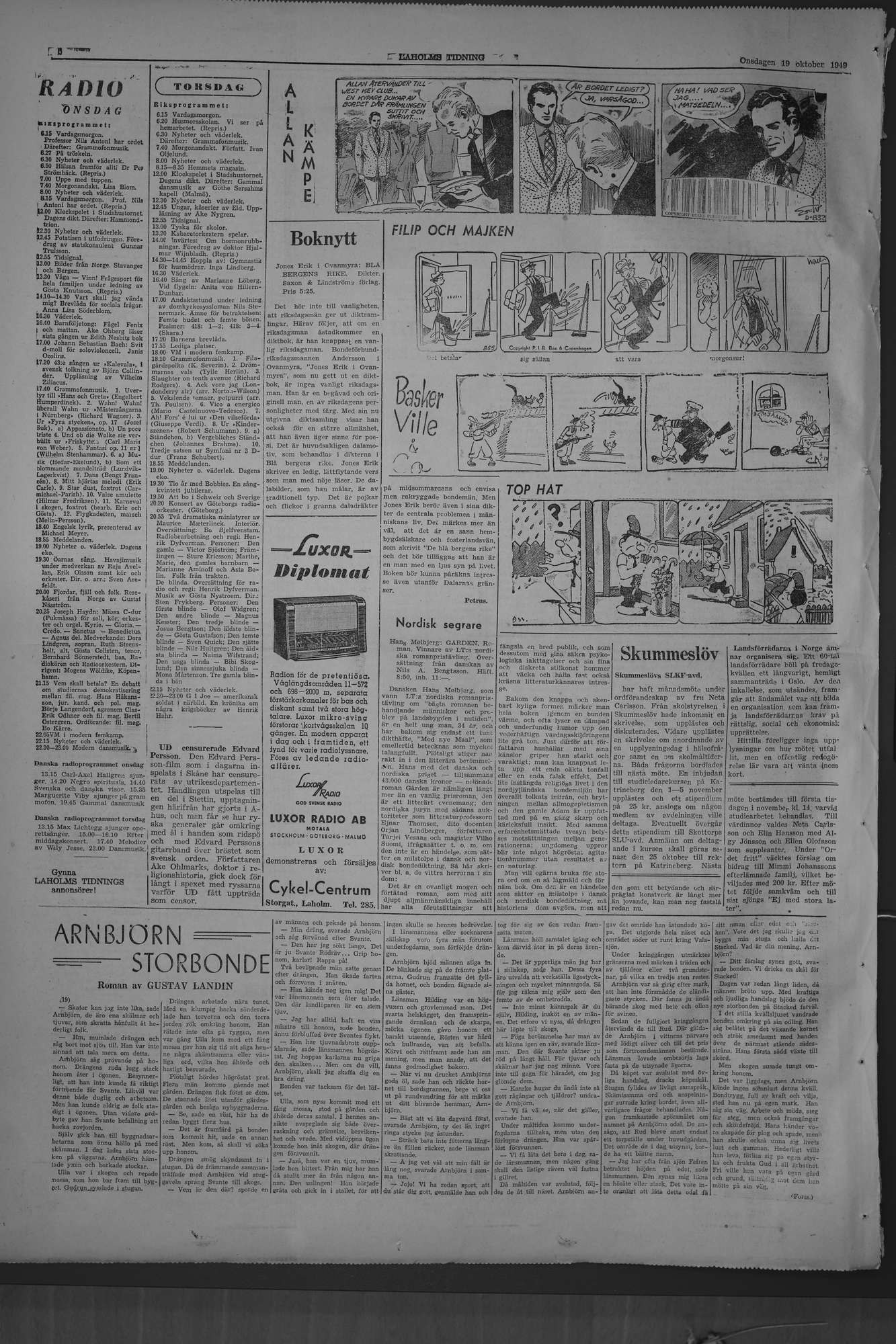 Laholms Tidning Onsdag 19 oktober 1949, sida 6