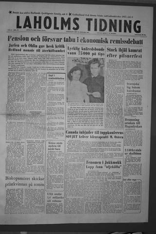 Förstasidan, Onsdag 22 januari 1958
