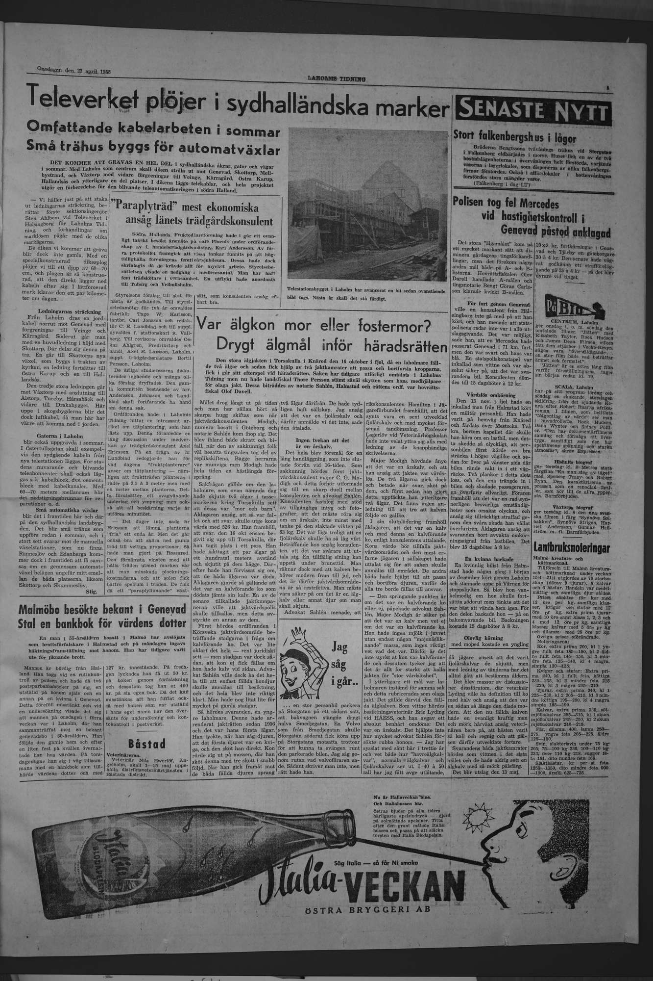 Laholms Tidning Onsdag 23 april 1958, sida 3
