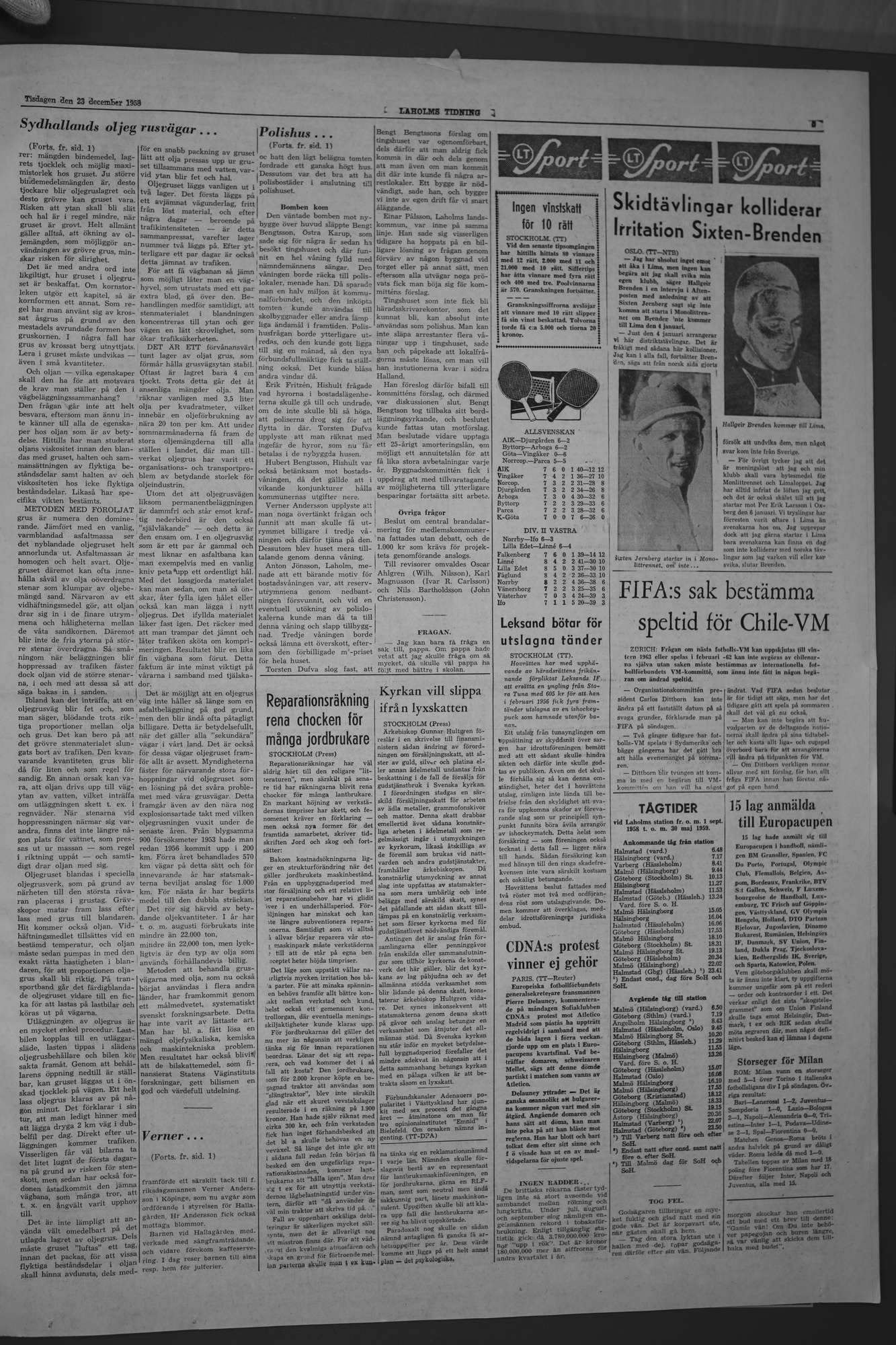 Laholms Tidning Tisdag 23 december 1958, sida 5