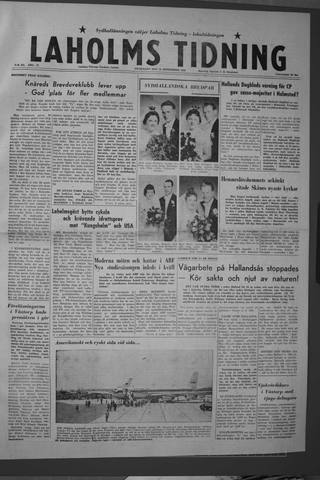 Förstasidan, Onsdag 24 september 1958