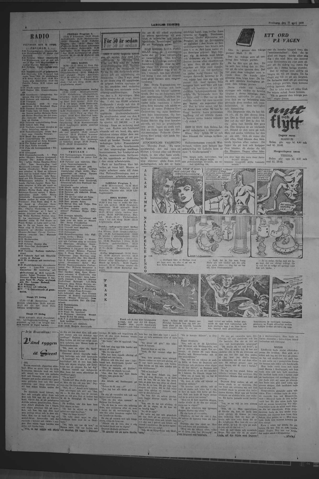 Laholms Tidning Fredag 25 april 1958, sida 4