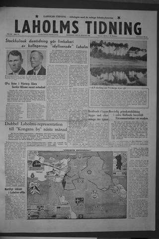 Förstasidan, Måndag 25 augusti 1958