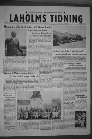 Förstasidan, Onsdag 25 juni 1958