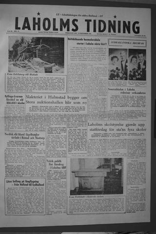 Förstasidan, Torsdag 25 september 1958