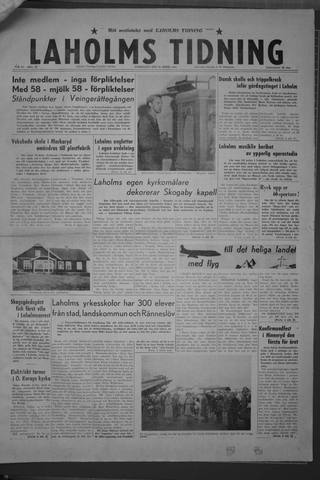 Förstasidan, Onsdag 27 april 1960