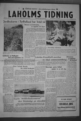 Förstasidan, Fredag 27 juni 1958