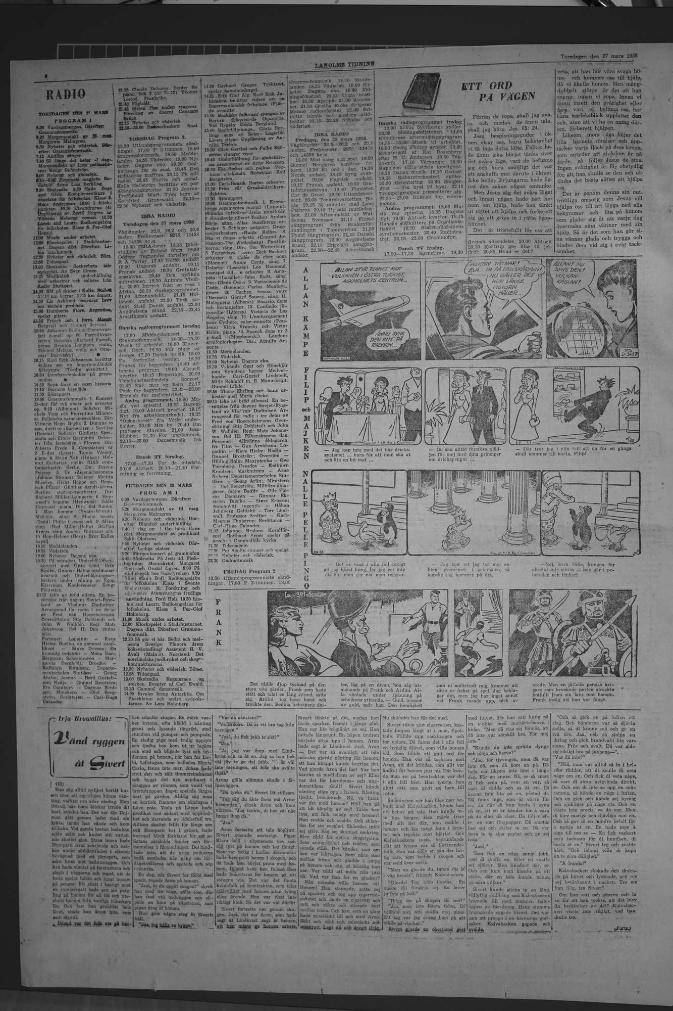 Laholms Tidning Torsdag 27 mars 1958, sida 6