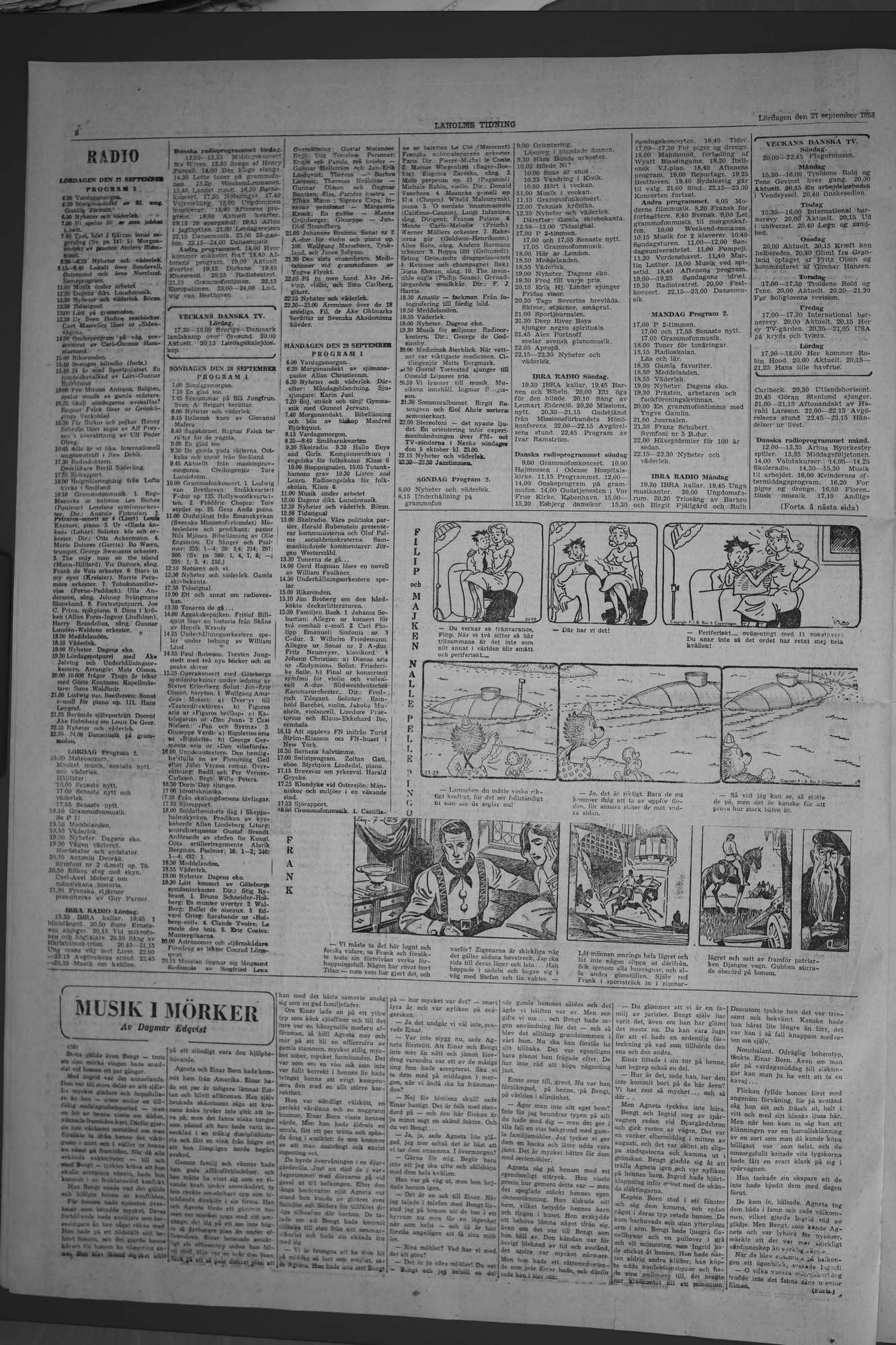 Laholms Tidning Lördag 27 september 1958, sida 6