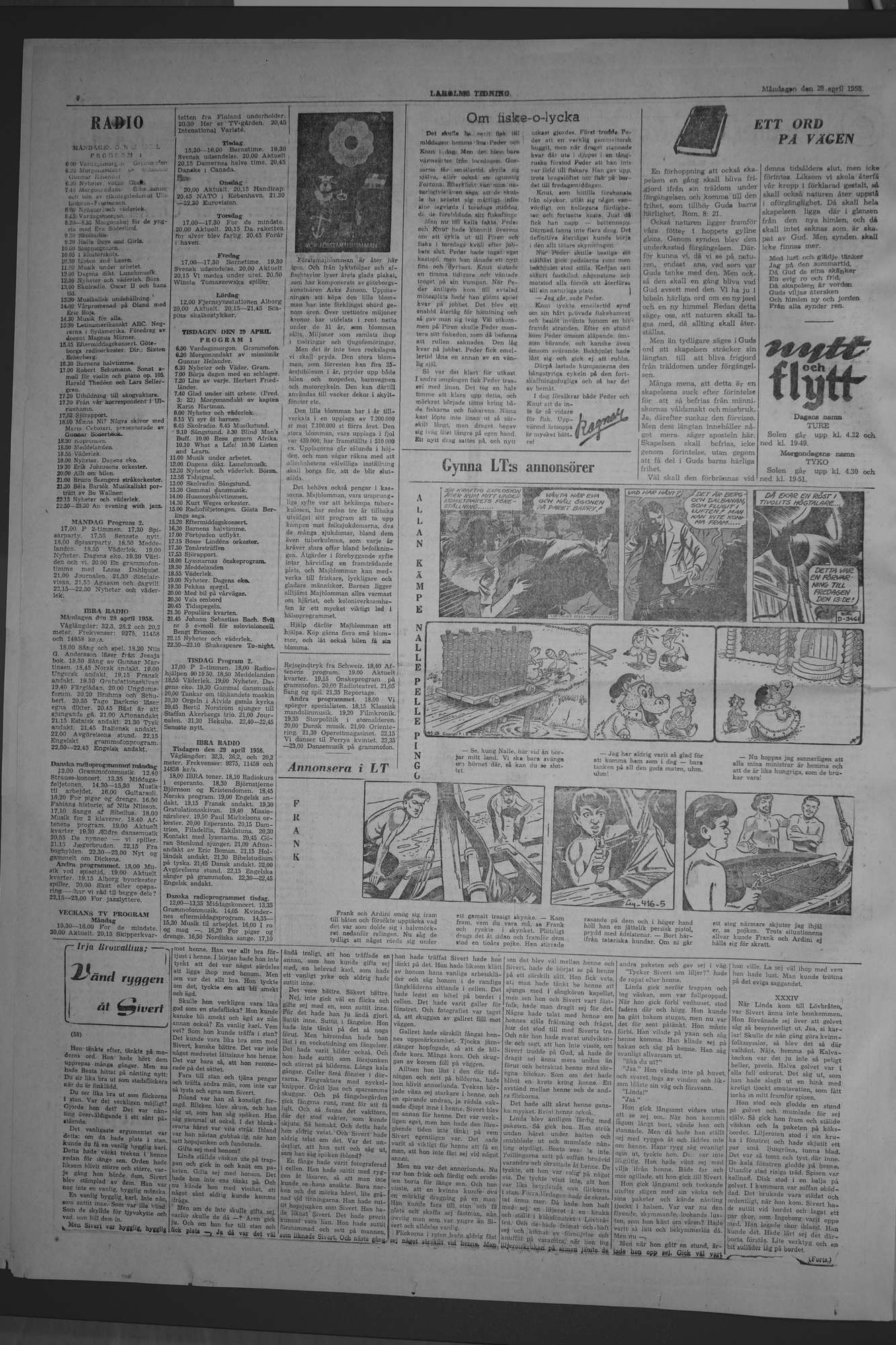 Laholms Tidning Måndag 28 april 1958, sida 6