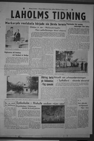Förstasidan, Torsdag 28 augusti 1958
