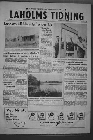 Förstasidan, Lördag 28 juni 1958