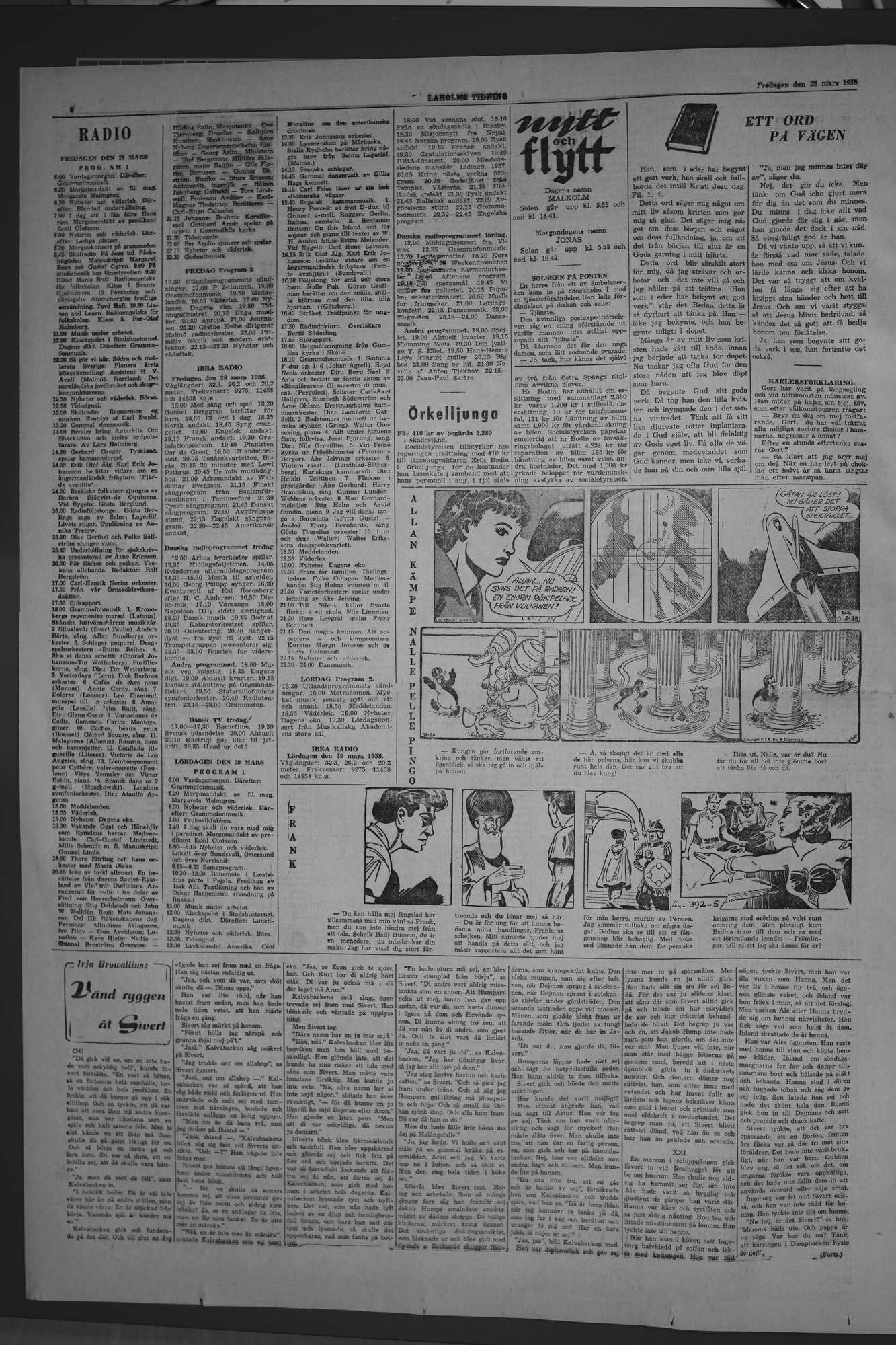 Laholms Tidning Fredag 28 mars 1958, sida 6