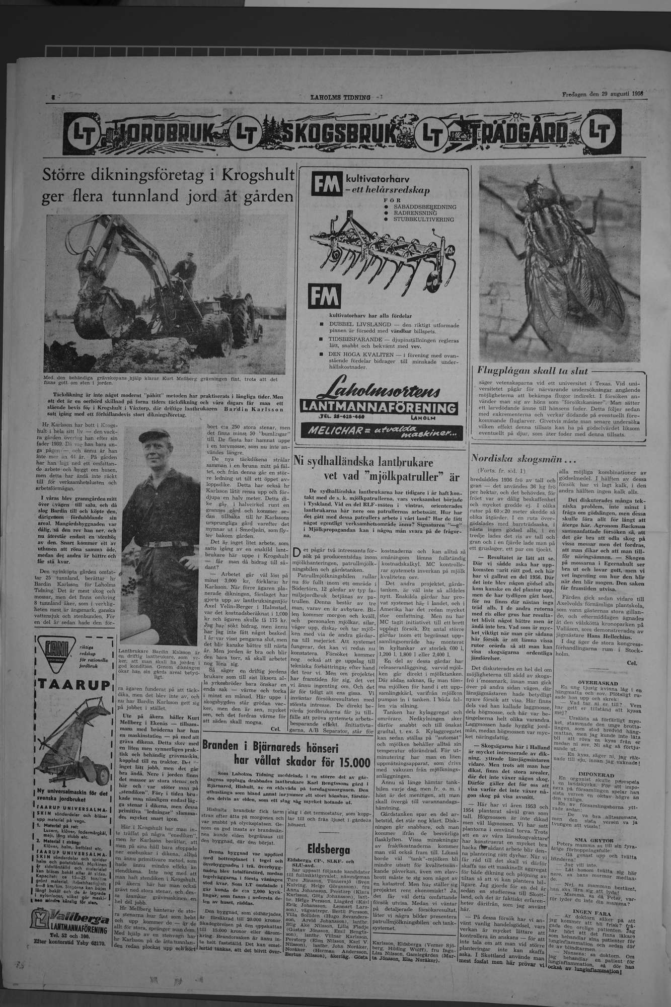Laholms Tidning Fredag 29 augusti 1958, sida 4