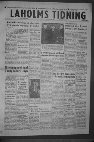 Förstasidan, Onsdag 29 januari 1958