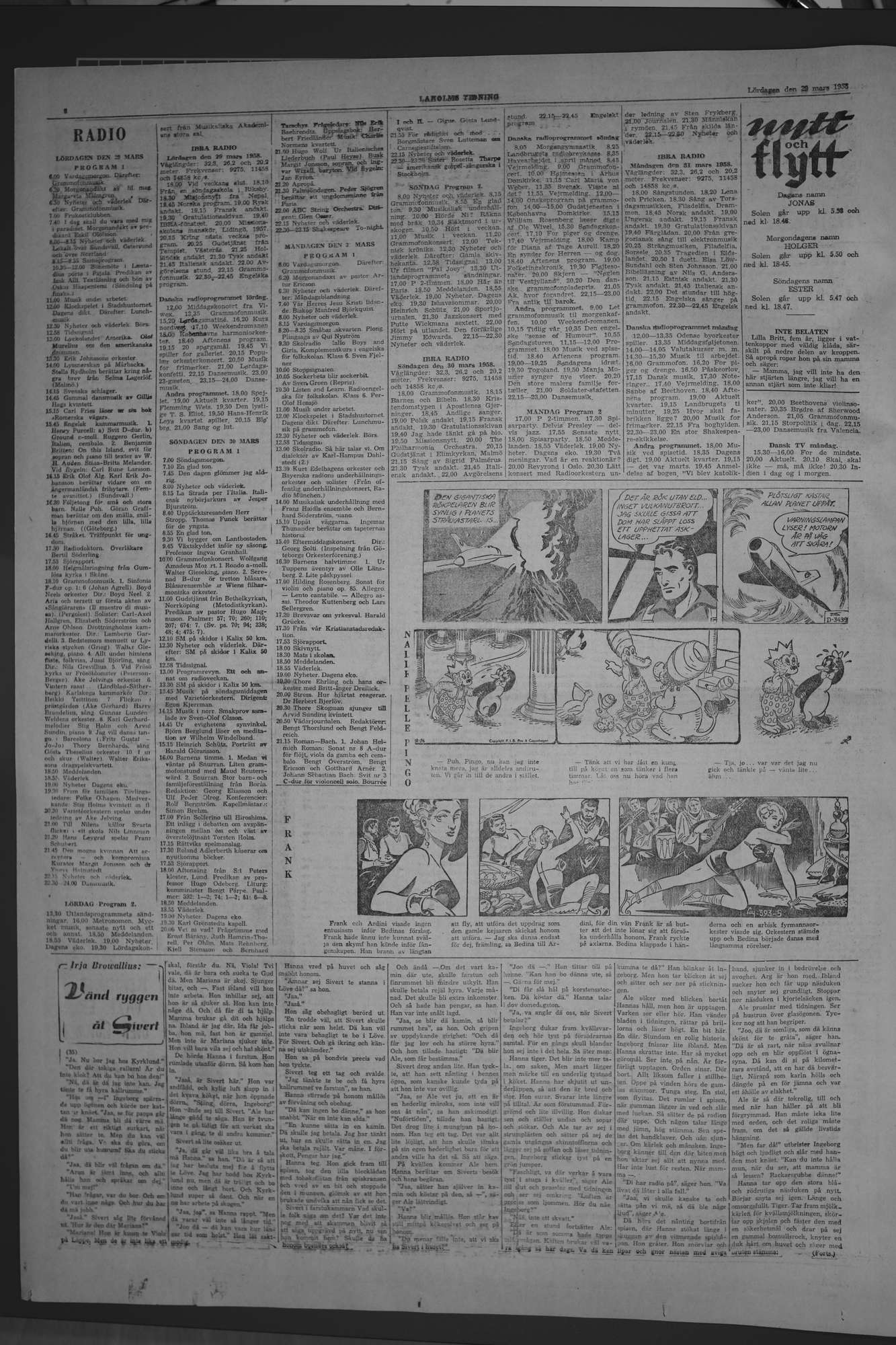 Laholms Tidning Lördag 29 mars 1958, sida 6