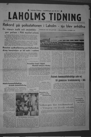 Förstasidan, Måndag 3 november 1958