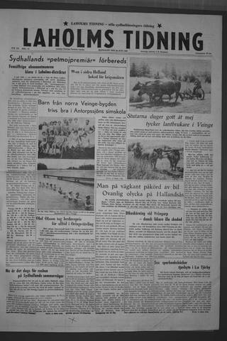 Förstasidan, Måndag 30 juni 1958