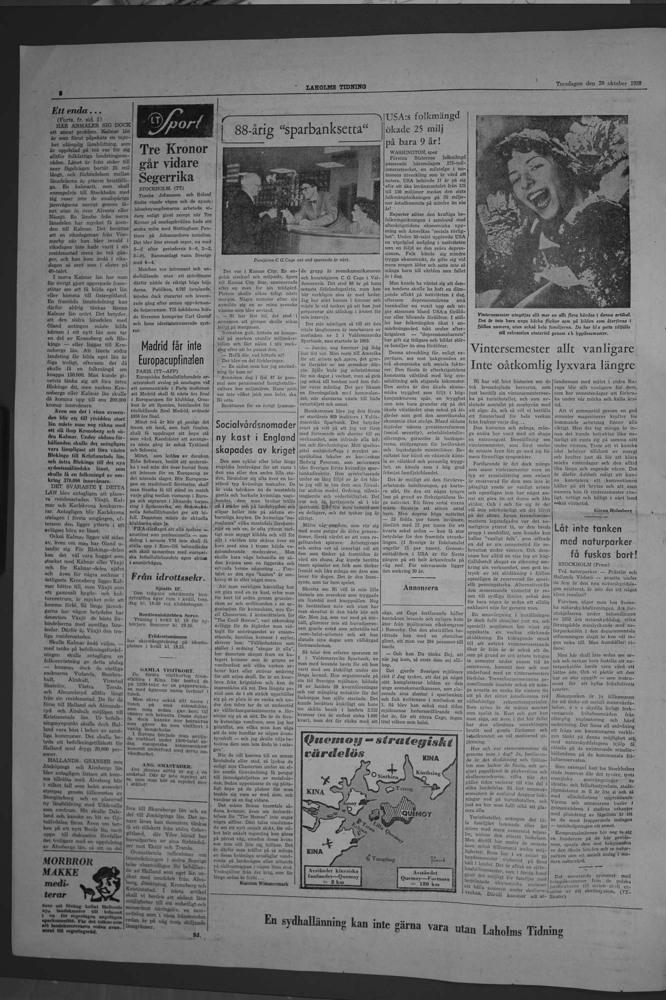 Laholms Tidning Torsdag 30 oktober 1958, sida 4