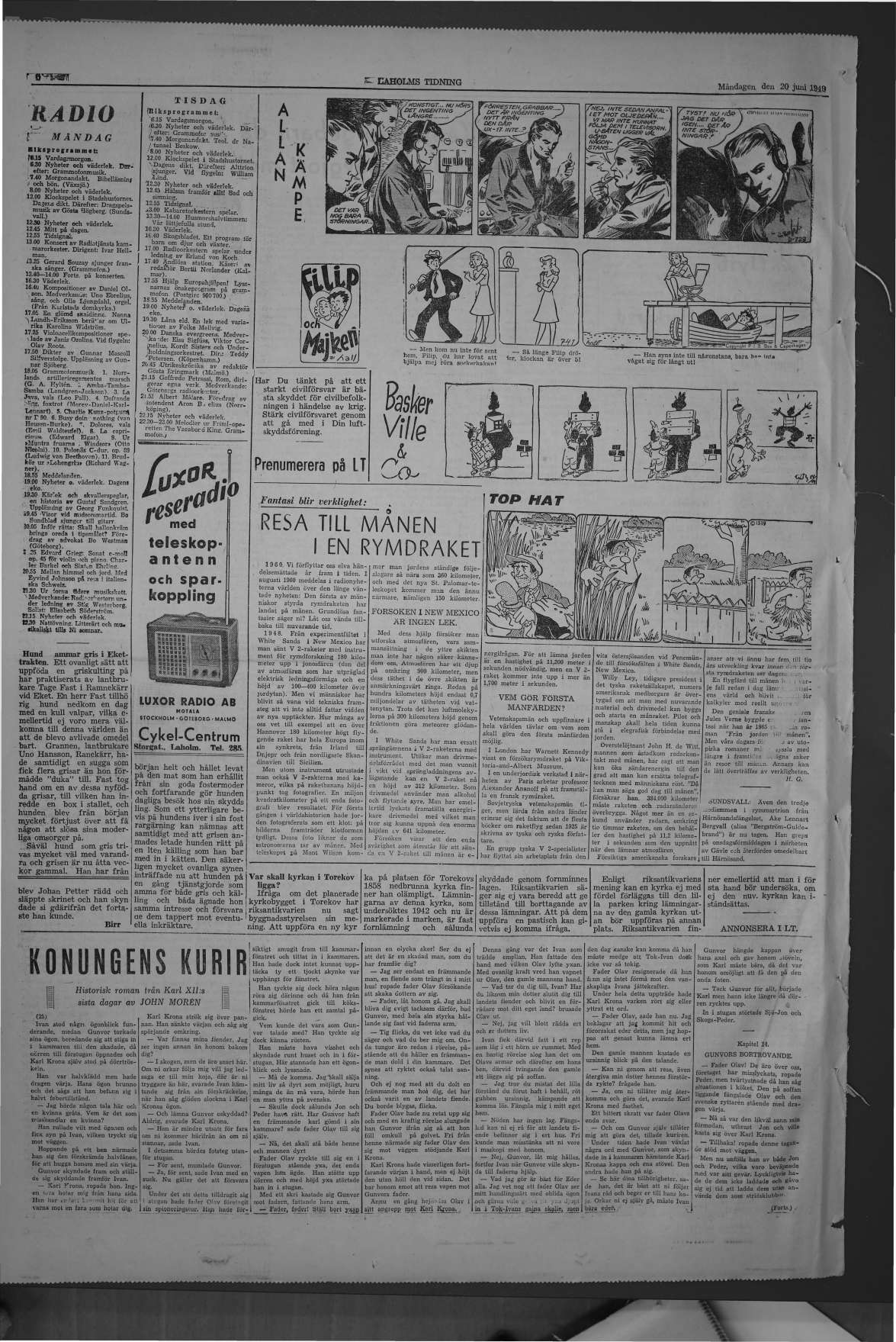 Laholms Tidning Måndag 20 juni 1949, sida 6