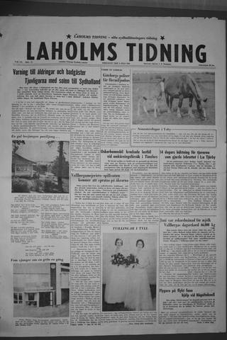 Förstasidan, Fredag 4 juli 1958
