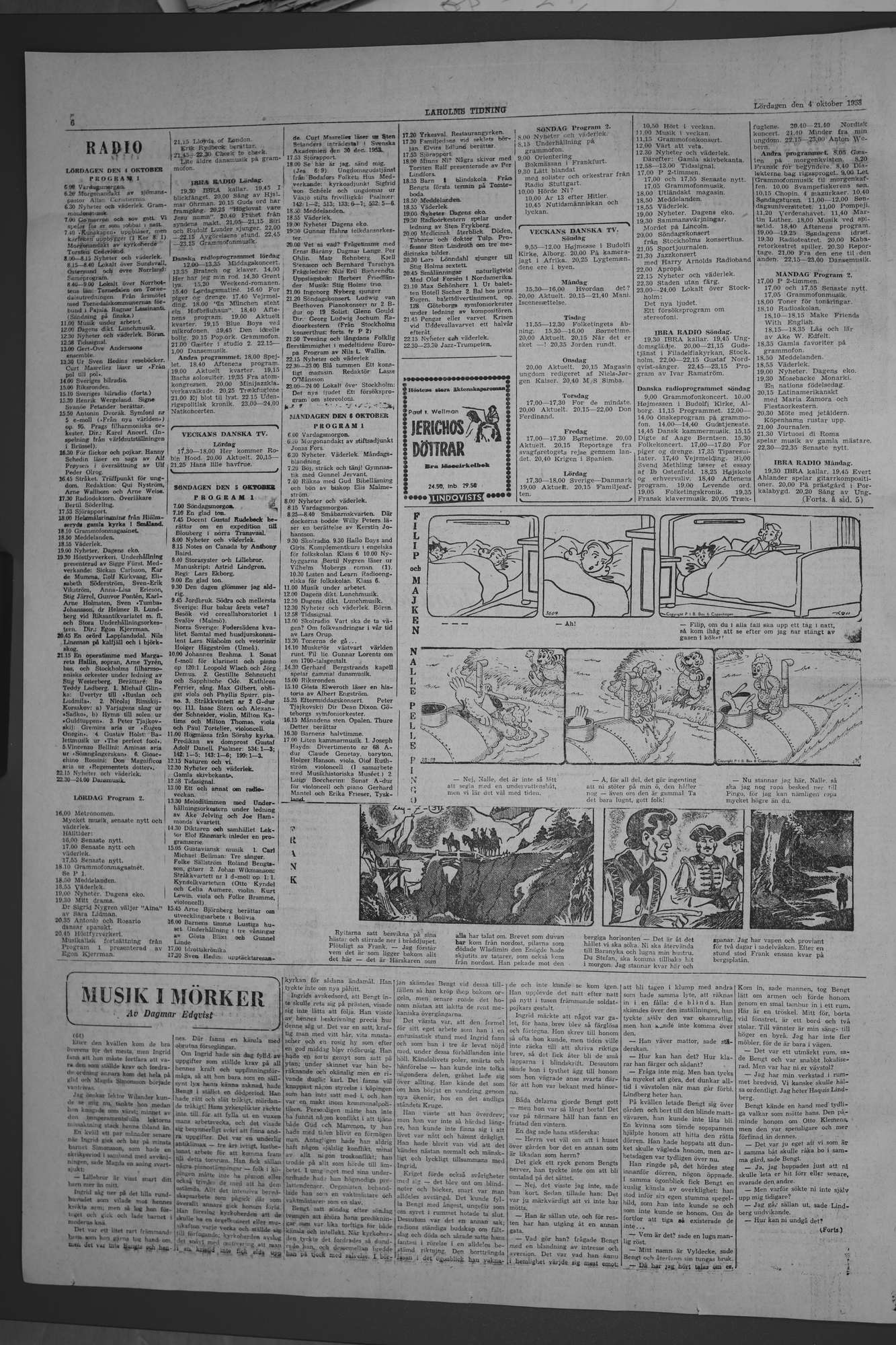 Laholms Tidning Lördag 4 oktober 1958, sida 6