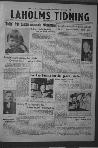 Förstasidan, Tisdag 5 augusti 1958