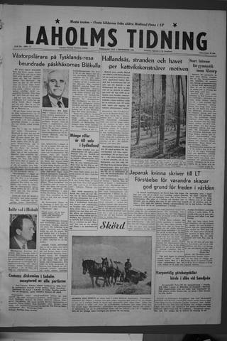 Förstasidan, Fredag 5 september 1958