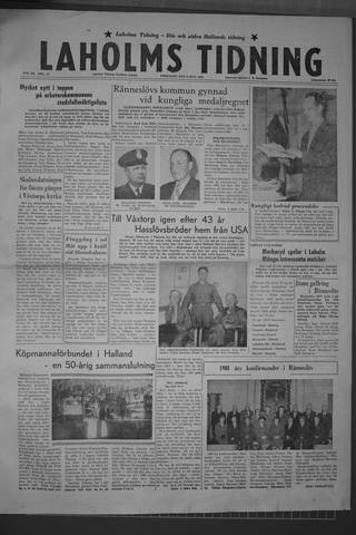 Förstasidan, Fredag 6 juni 1958